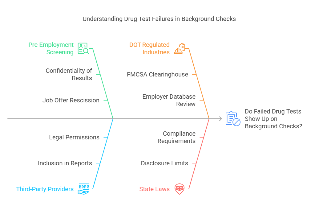 Do Failed Drug Tests Show Up on Background Checks?