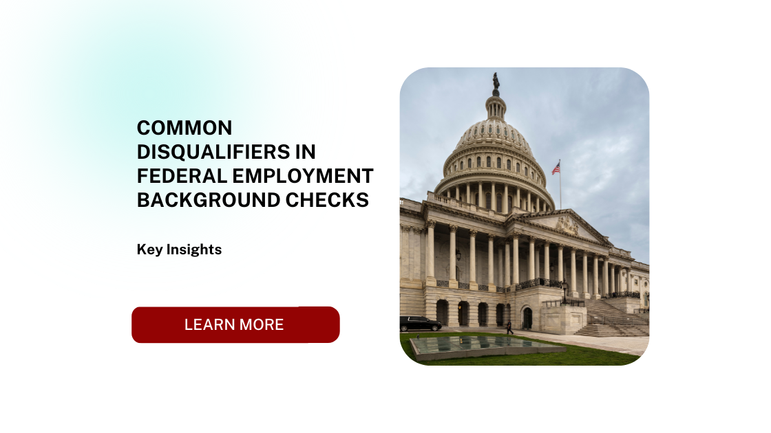 Common Disqualifiers in Federal Employment Background Checks