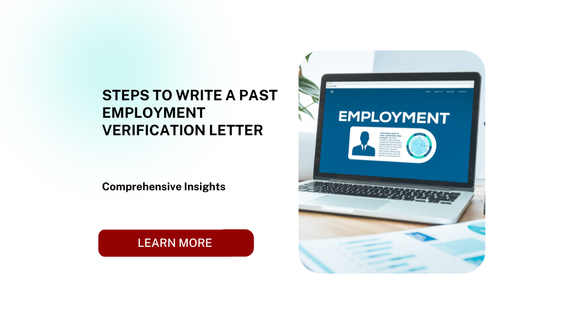 Steps to Write a Past Employment Verification Letter