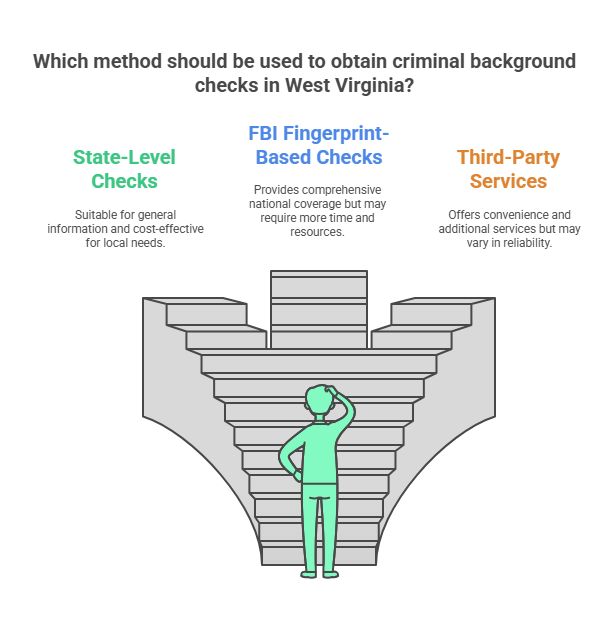 Types of Criminal Background Checks in West Virginia